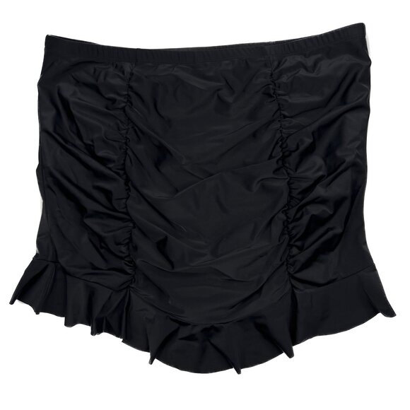 torrid High-Rise Short Ruched Swim Skirt With Brief Black Size 3 - NWOT - Picture 6 of 8